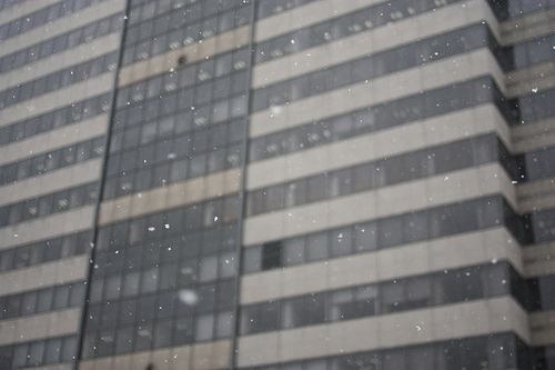 Snowing