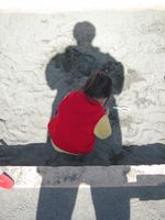 Woman in the shadow